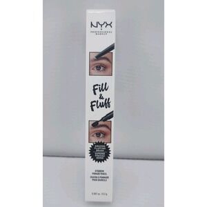 NYX PROFESSIONAL MAKEUP Fill Fluff Eyebrow Pomade Dual-End Brush &‎ Pencil Clear